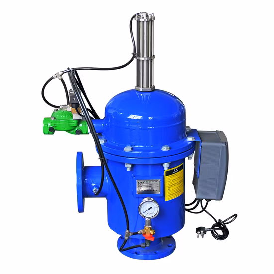 Purificazione agricola di risparmio idrico del filtro autopulente di controlavaggio automatico