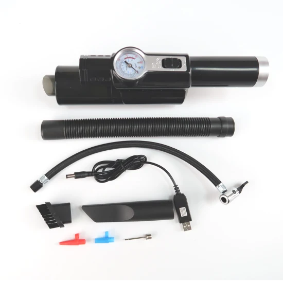 Aspirapolvere per gonfiaggio pneumatici digitale ricaricabile LCD per gonfiaggio elettrico portatile con pompa d'aria per auto 12V