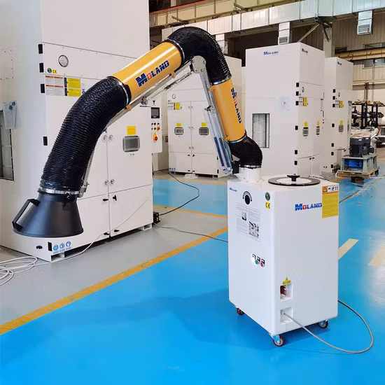 Sistema di filtraggio industriale a cartuccia mobile Aspiratore di fumo laser Aspiratore di fumi Aspiratore di fumi al plasma per laser Filtro per polveri di saldatura laser Collettore di polveri laser